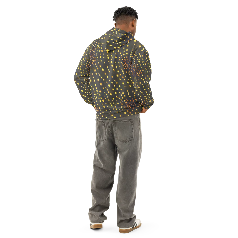 Golden Cinders on Cotton Hoodie — Back
