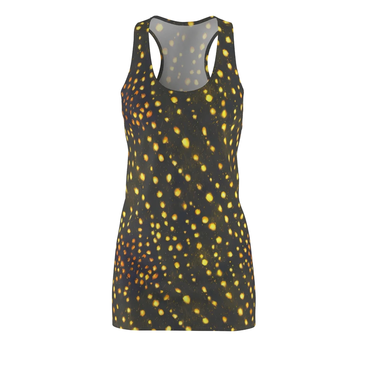 Golden Cinders on Racerback Dress — Front