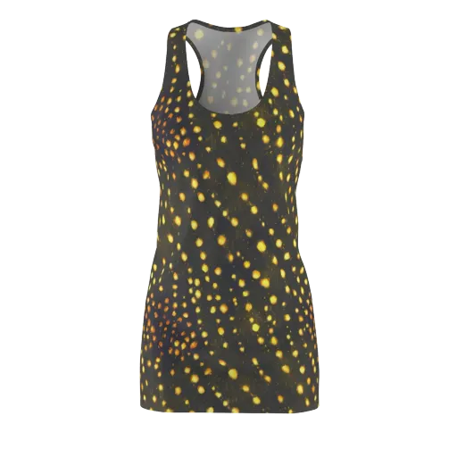 Golden Cinders on a Racerback Dress