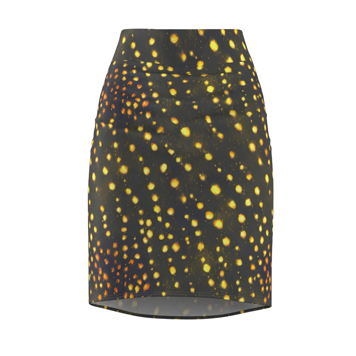 Golden Cinders on Pencil Skirt — Front