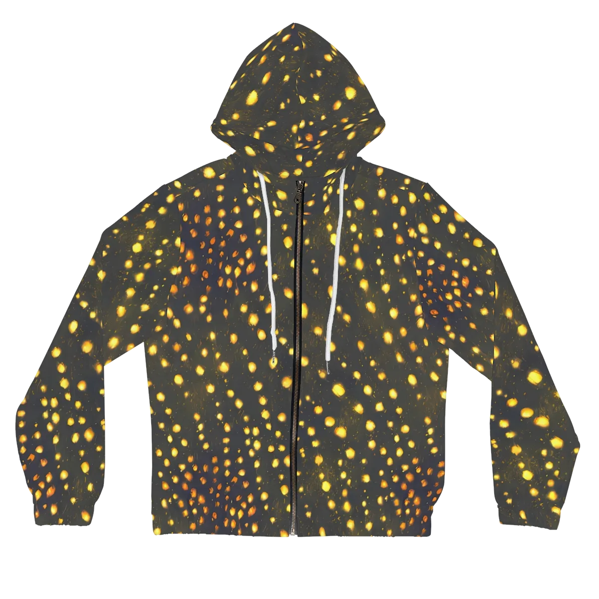 Golden Cinders on Women's Full-Zip Hoodie — Front