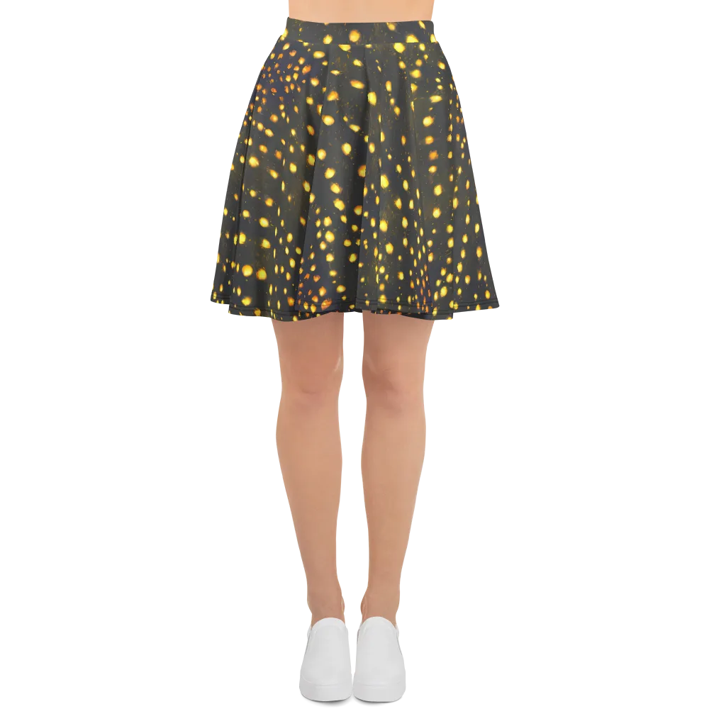 Golden Cinders on Skater Skirt — Front