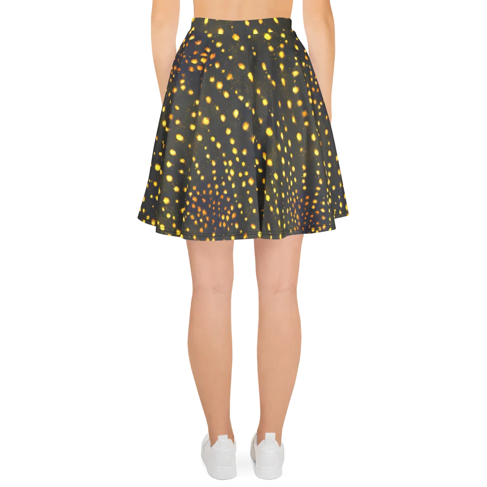Golden Cinders on Skater Skirt — Back