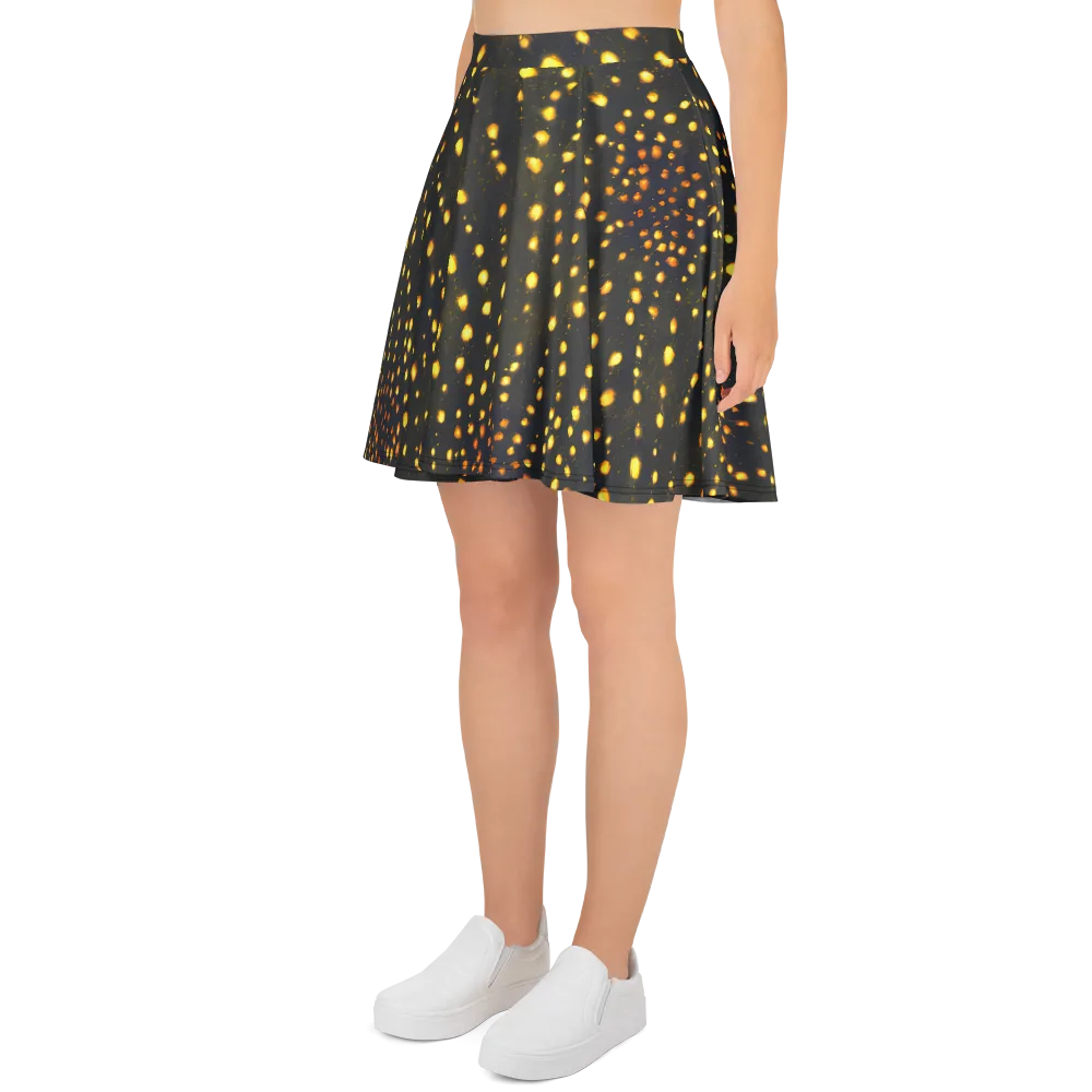 Golden Cinders on Skater Skirt — Left