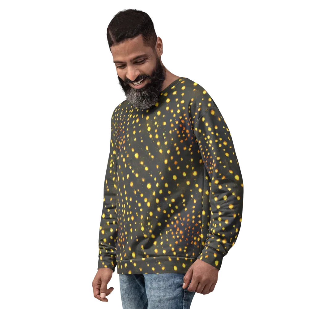 Golden Cinders on Sweatshirt — Left Front