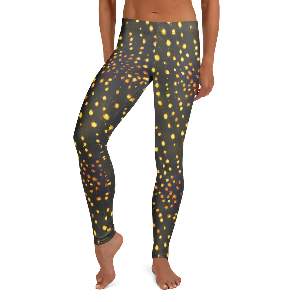 Golden Cinders on Leggings — Front