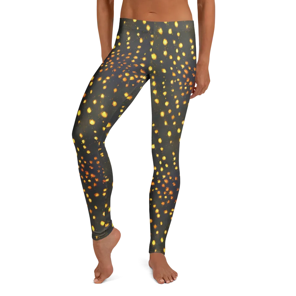 Golden Cinders on Leggings — Front