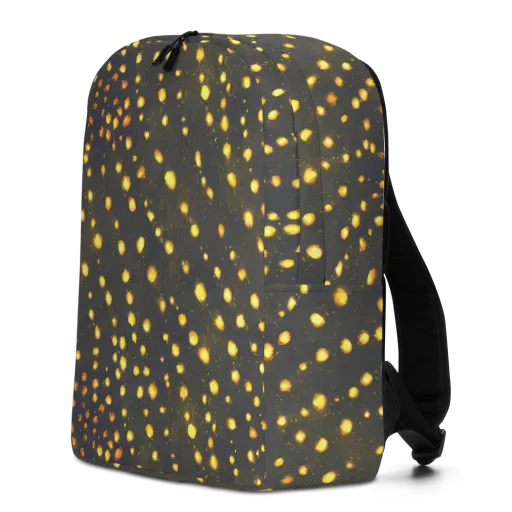 Golden Cinders on a Minimalist Backpack