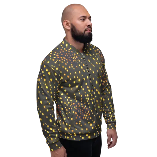 Golden Cinders on a Bomber Jacket