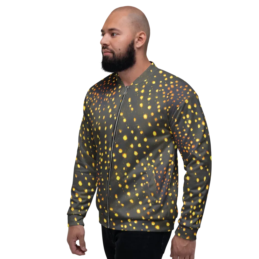 Golden Cinders on Bomber Jacket — Left