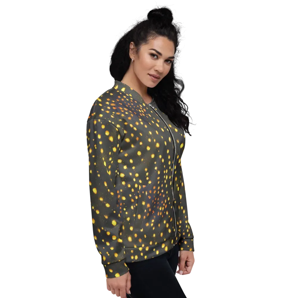 Golden Cinders on Bomber Jacket — Right