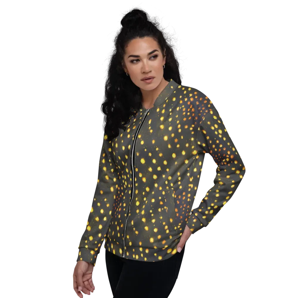 Golden Cinders on Bomber Jacket — Left