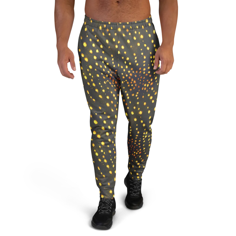 Golden Cinders on Men's Joggers — Front