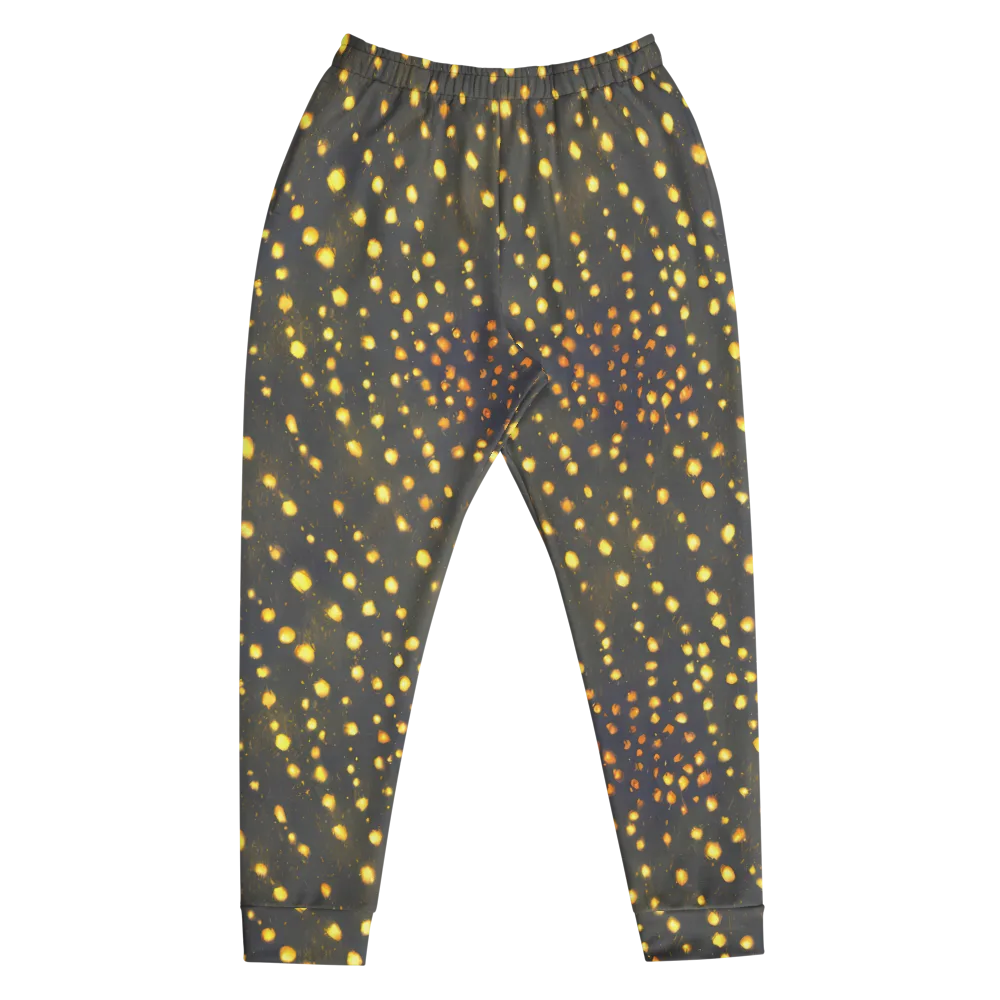 Golden Cinders on Men's Joggers — Front