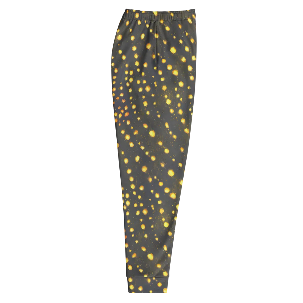 Golden Cinders on Men's Joggers — Right