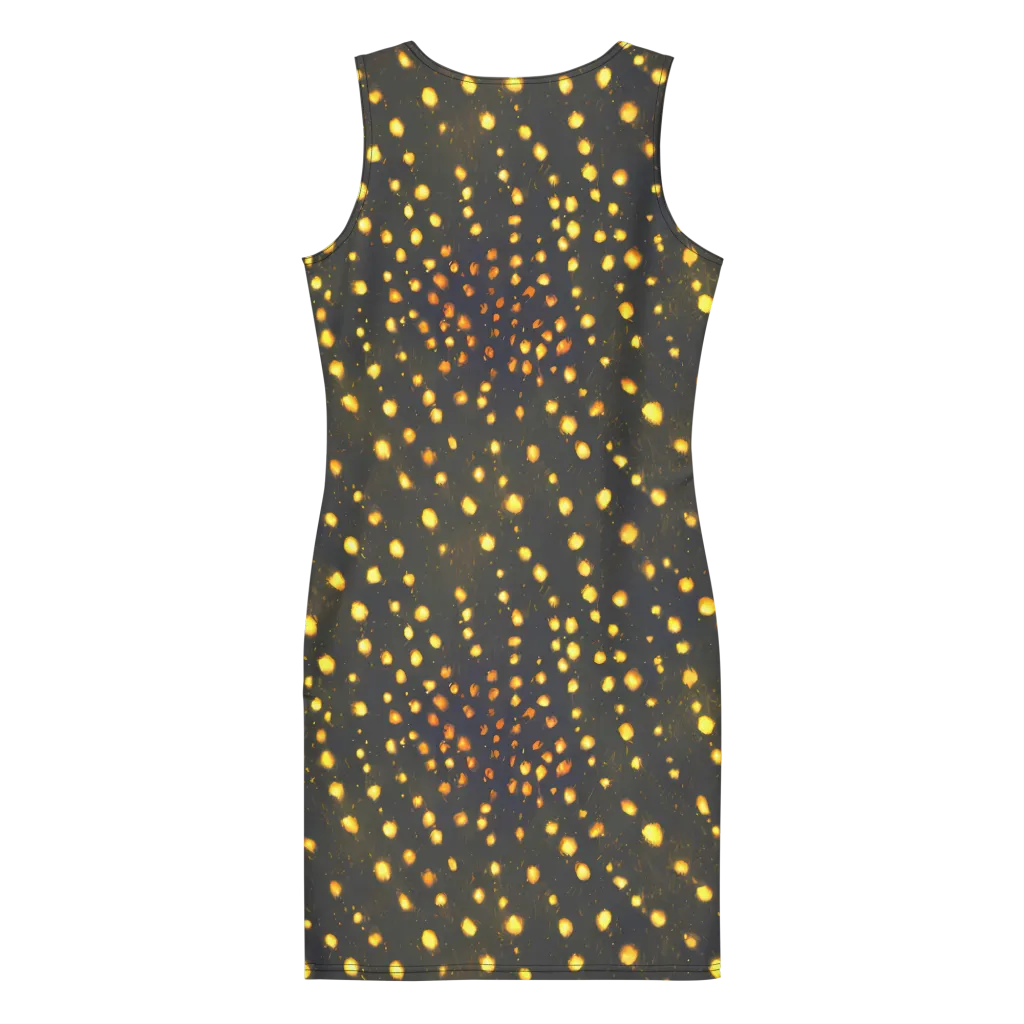 Golden Cinders on Bodycon Dress — Back