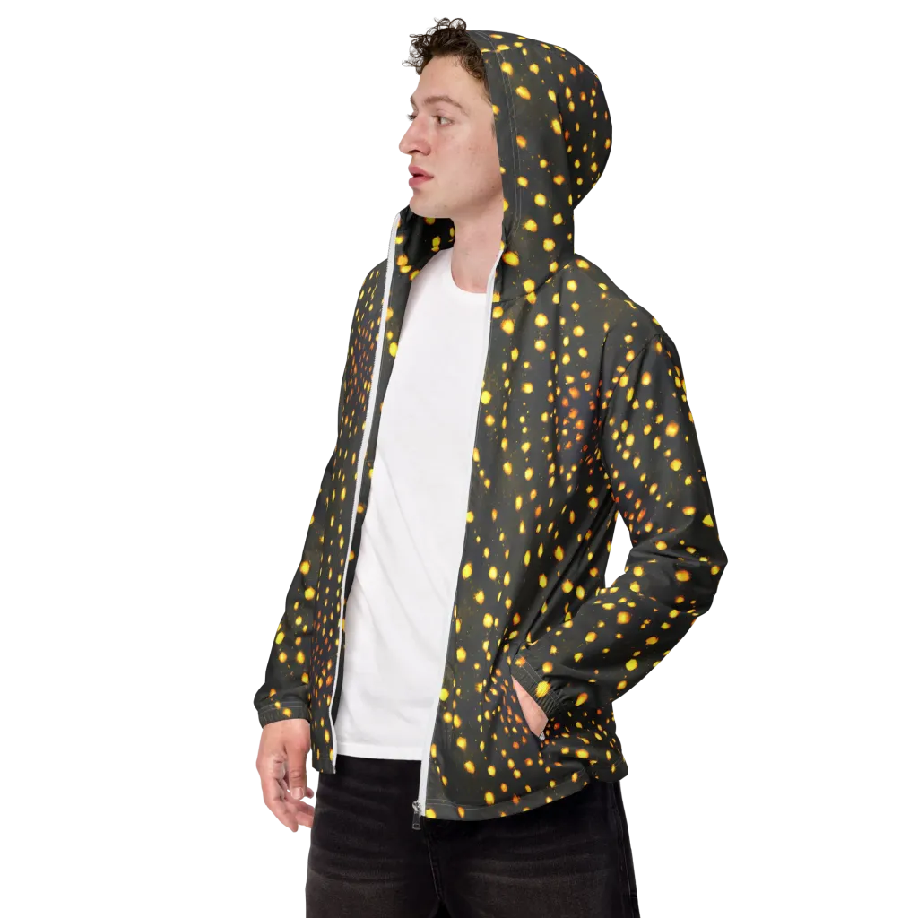 Golden Cinders on Men's Windbreaker — Left Front