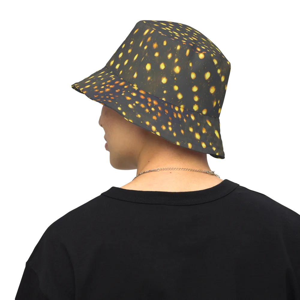 Golden Cinders on Reversible Bucket Hat — Back Inside