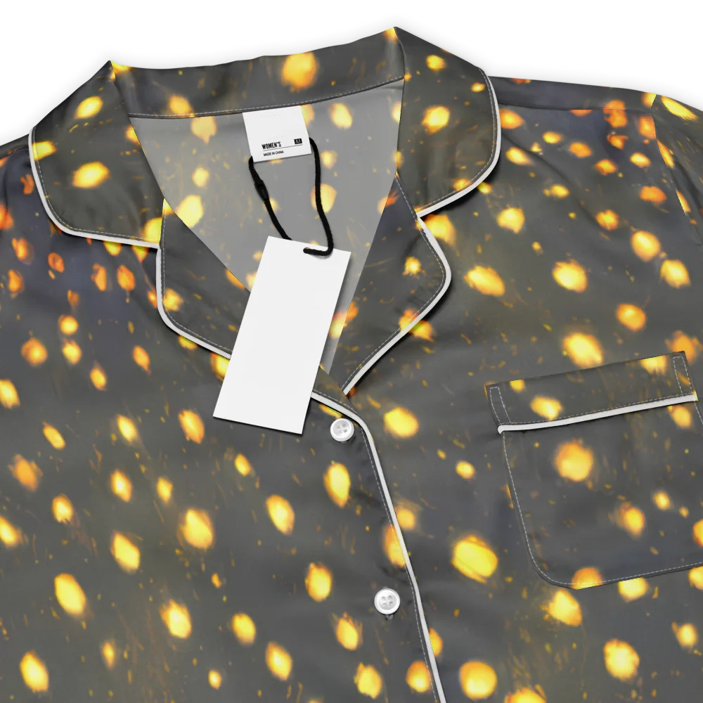 Golden Cinders on Women's Short Sleeve Pajama Top — Product details