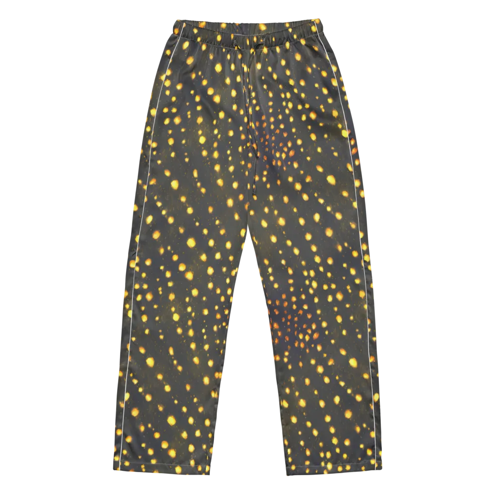 Golden Cinders on Women's Pajama Pants — Front