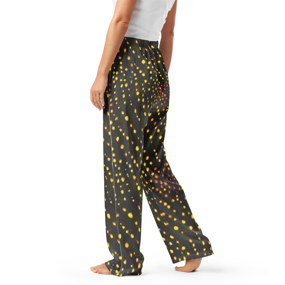 Golden Cinders on Women's Pajama Pants — Left