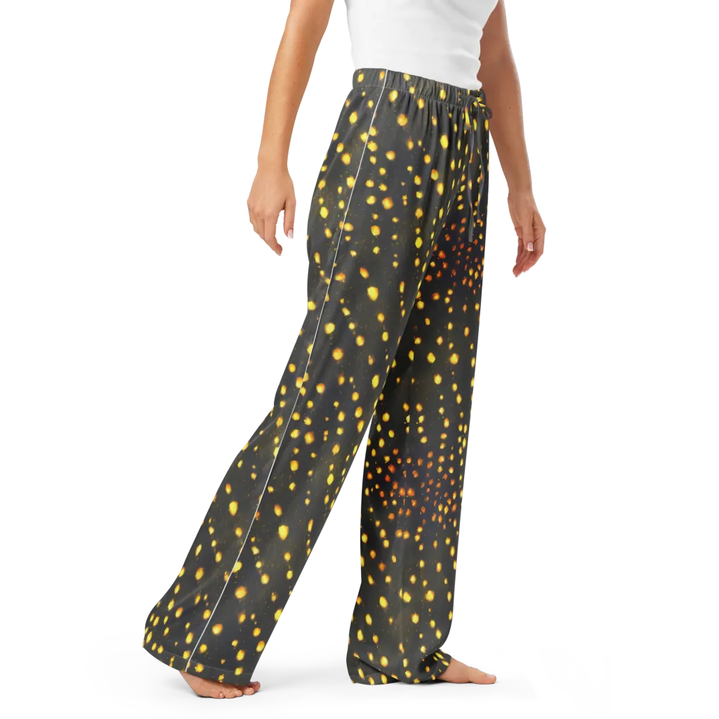 Golden Cinders on Women's Pajama Pants — Right Front