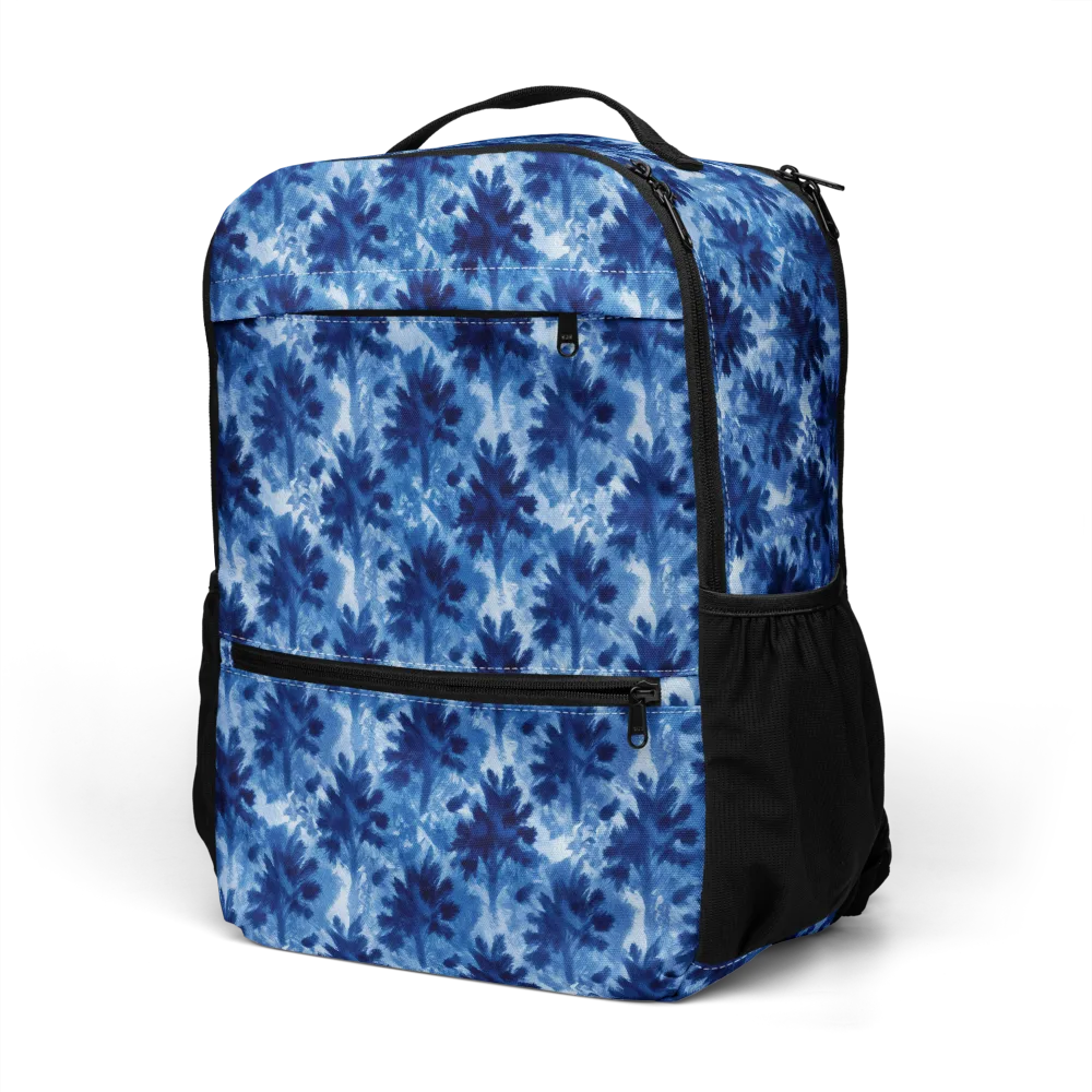 Indigo Meadow on Utility Backpack — Left Front