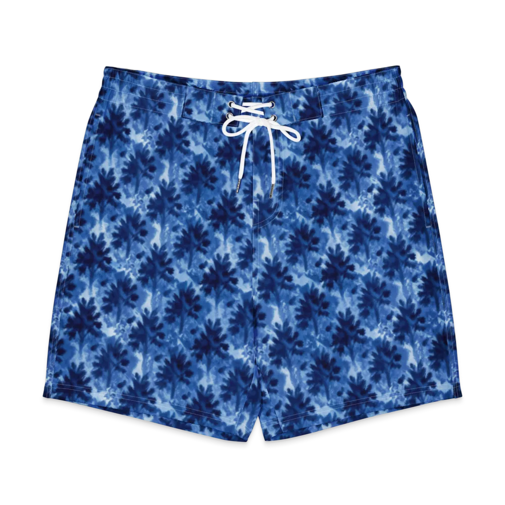 Indigo Meadow on Men's Board Shorts — Front