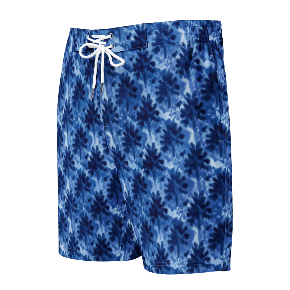 Indigo Meadow on Men's Board Shorts — Front