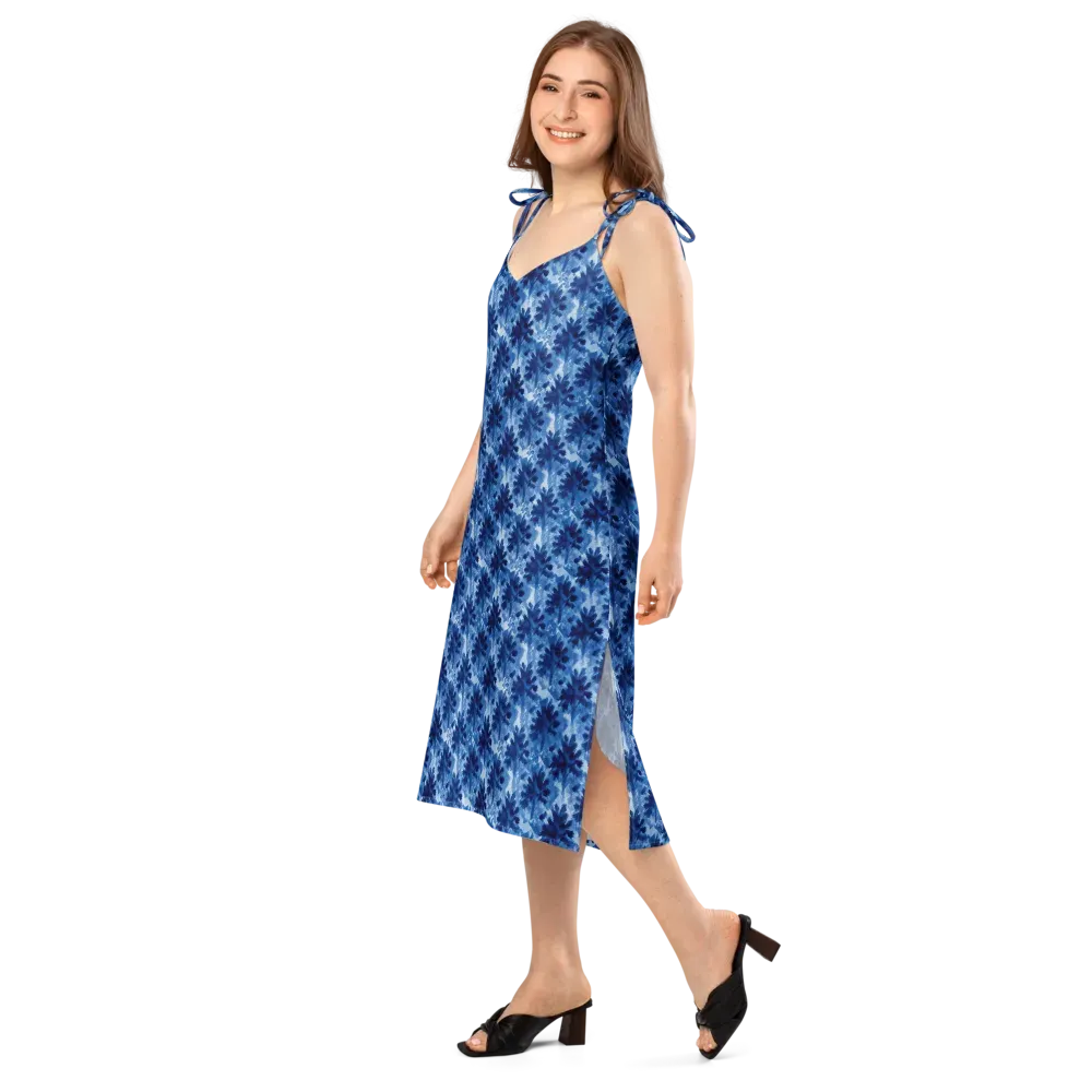 Indigo Meadow on Slip Dress — Left Front