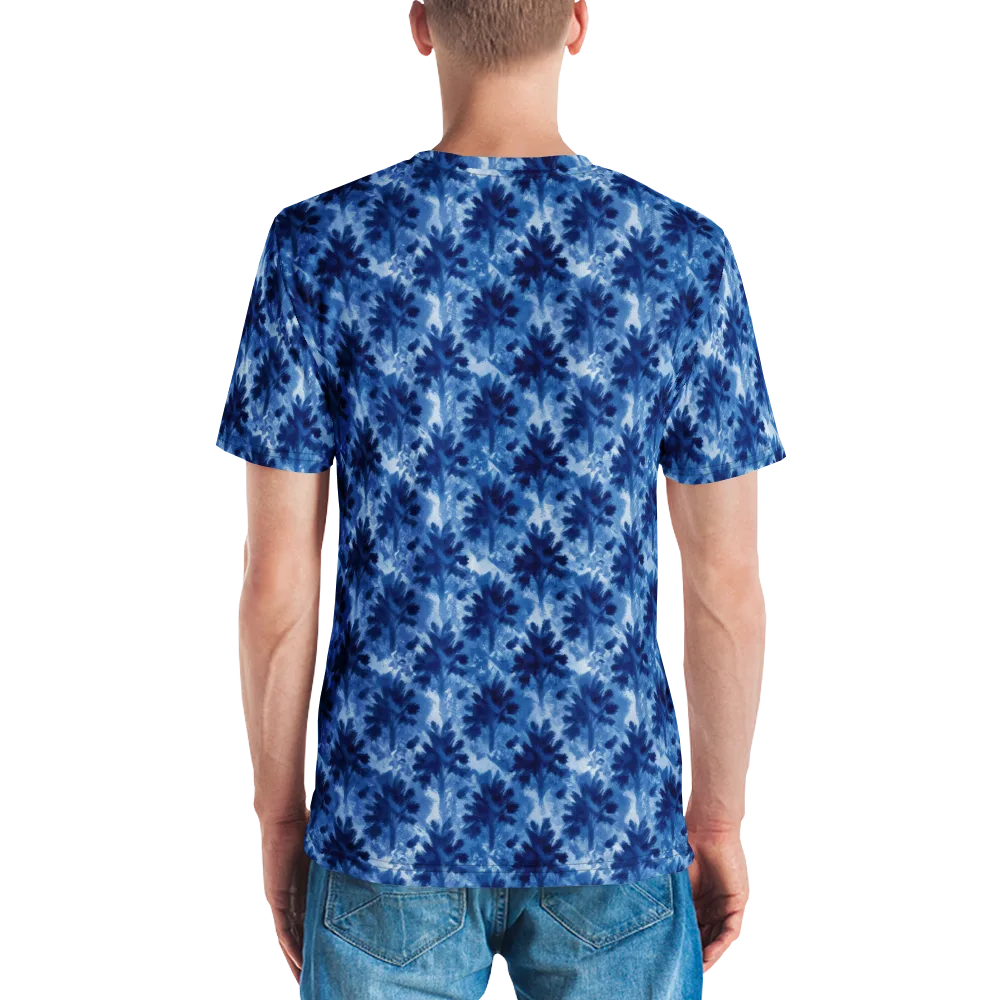 Indigo Meadow on Men's Crew Neck T-Shirt — Back