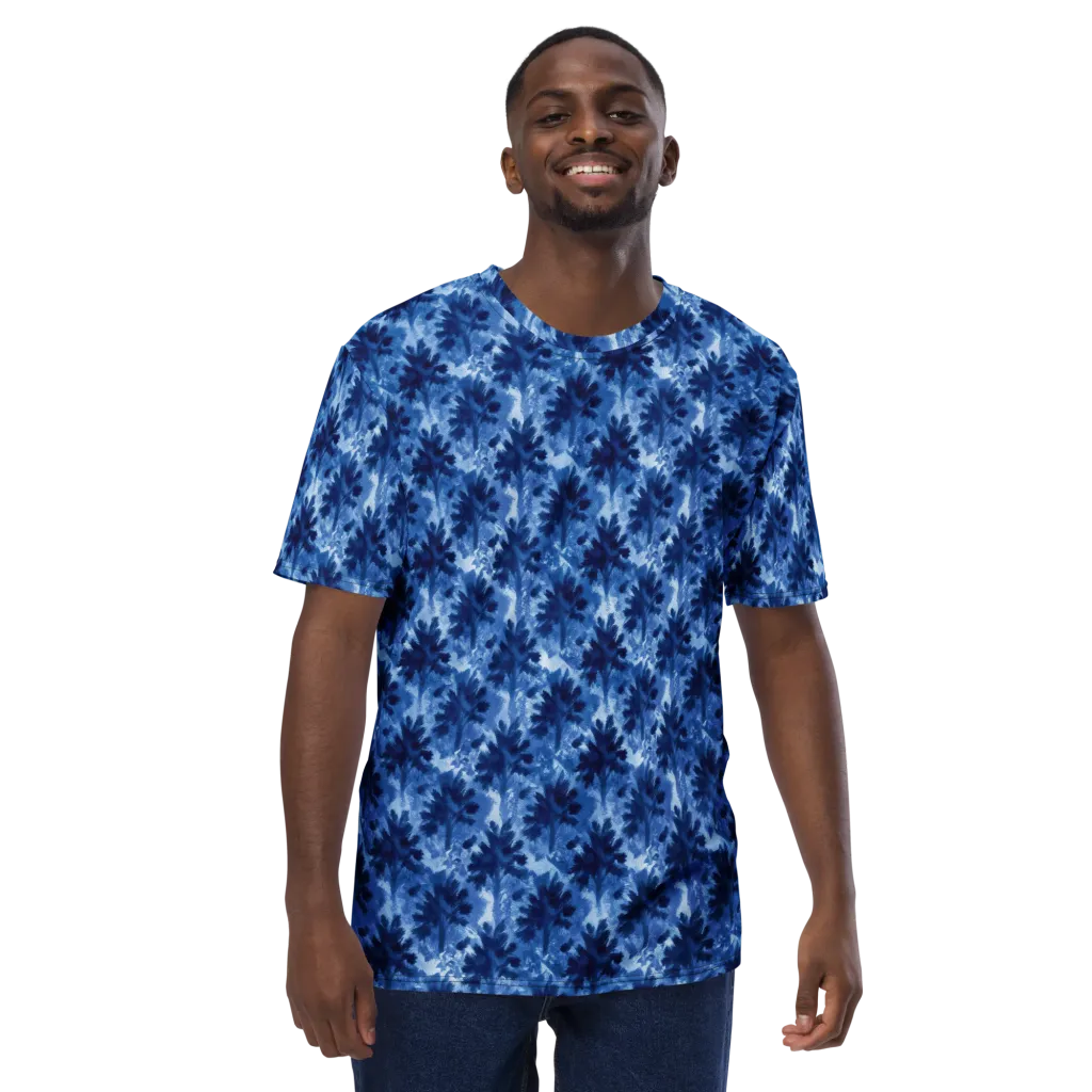 Indigo Meadow on Men's Crew Neck T-Shirt — Front