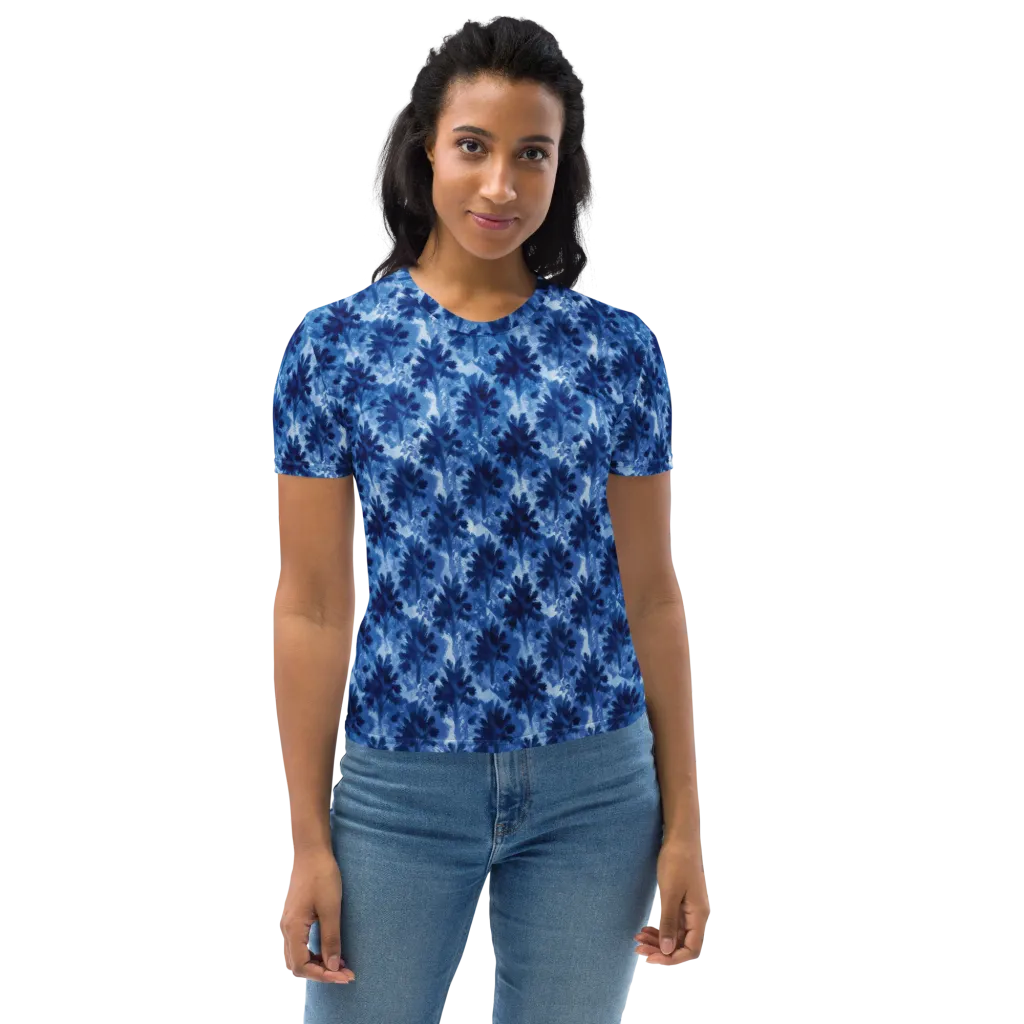 Indigo Meadow on Women's Crew Neck T-Shirt — Front