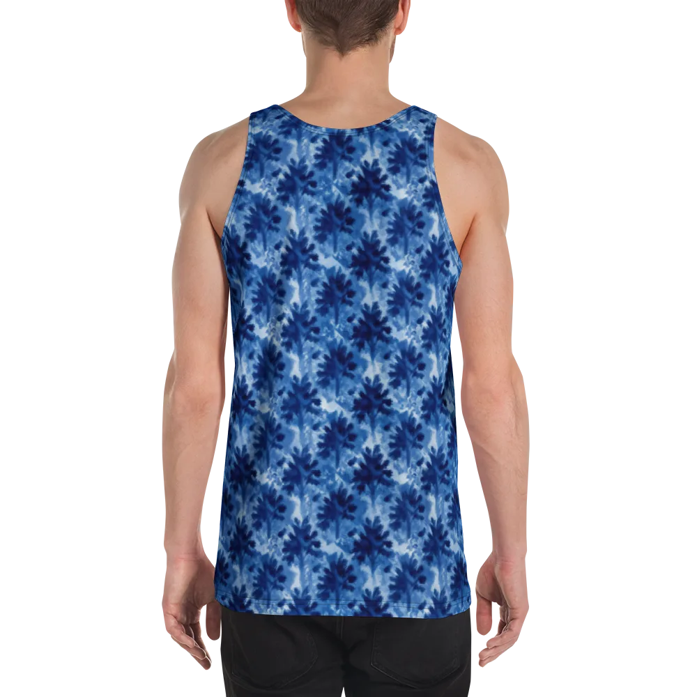 Indigo Meadow on Men's Tank Top — Back