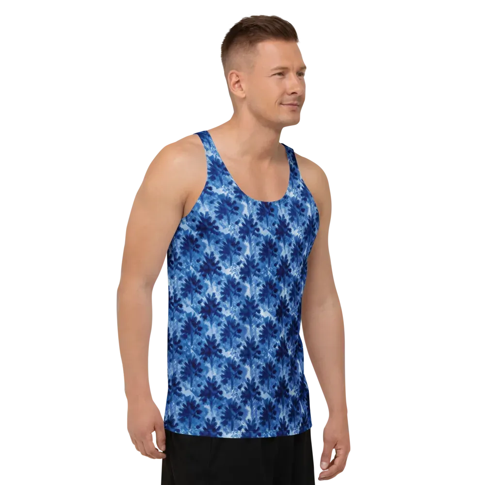 Indigo Meadow on Men's Tank Top — Right Front