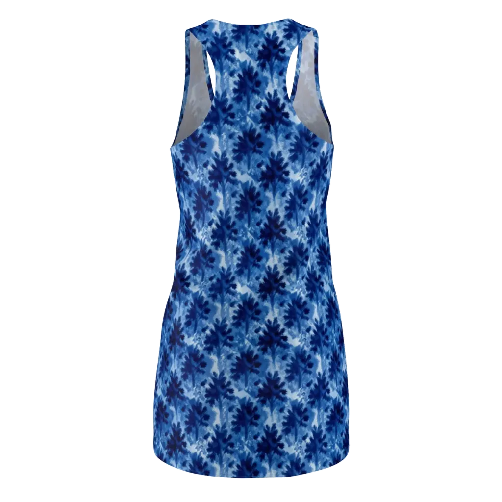 Indigo Meadow on Racerback Dress — Back