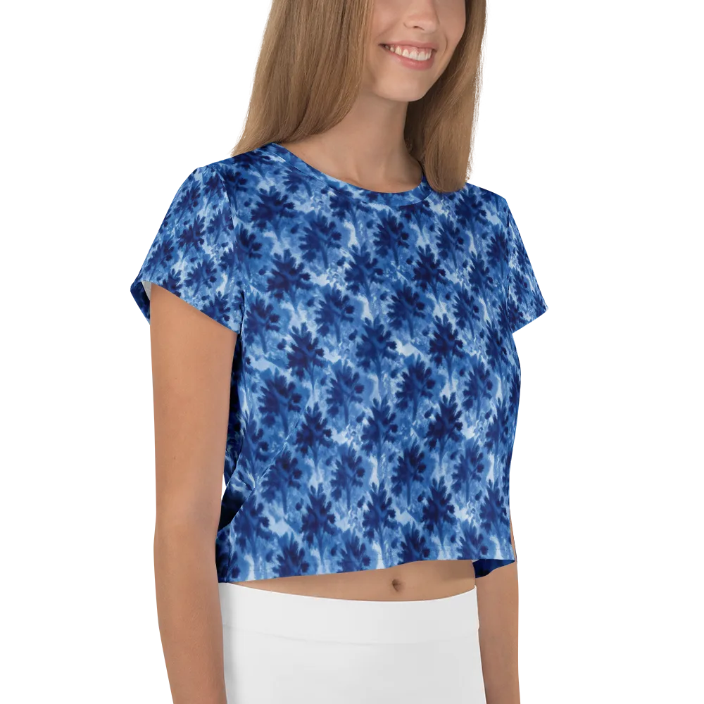 Indigo Meadow on Crop Tee — Right