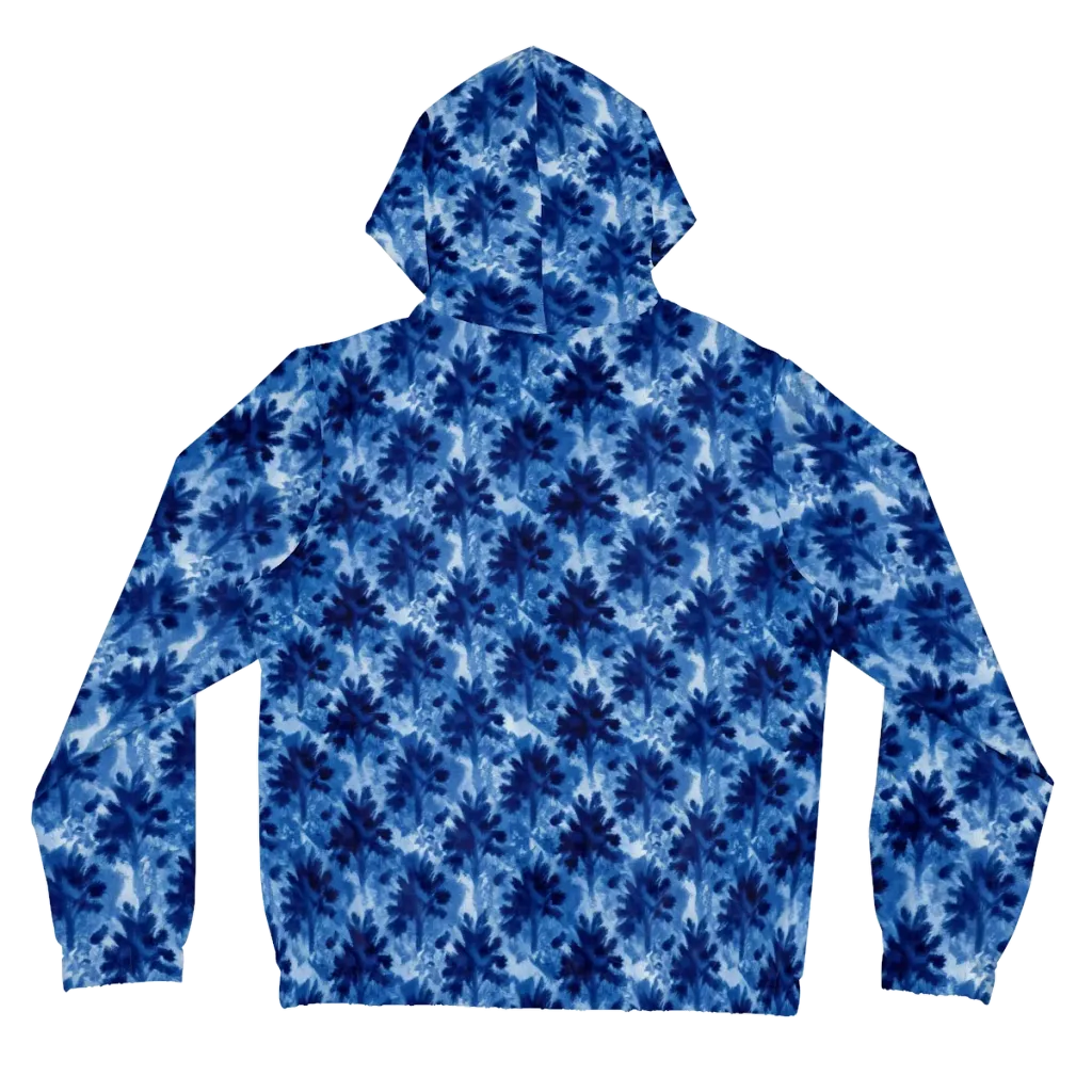 Indigo Meadow on Women's Full-Zip Hoodie — Back