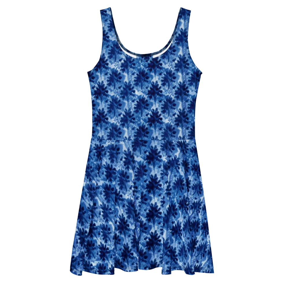 Indigo Meadow on Skater Dress — Front