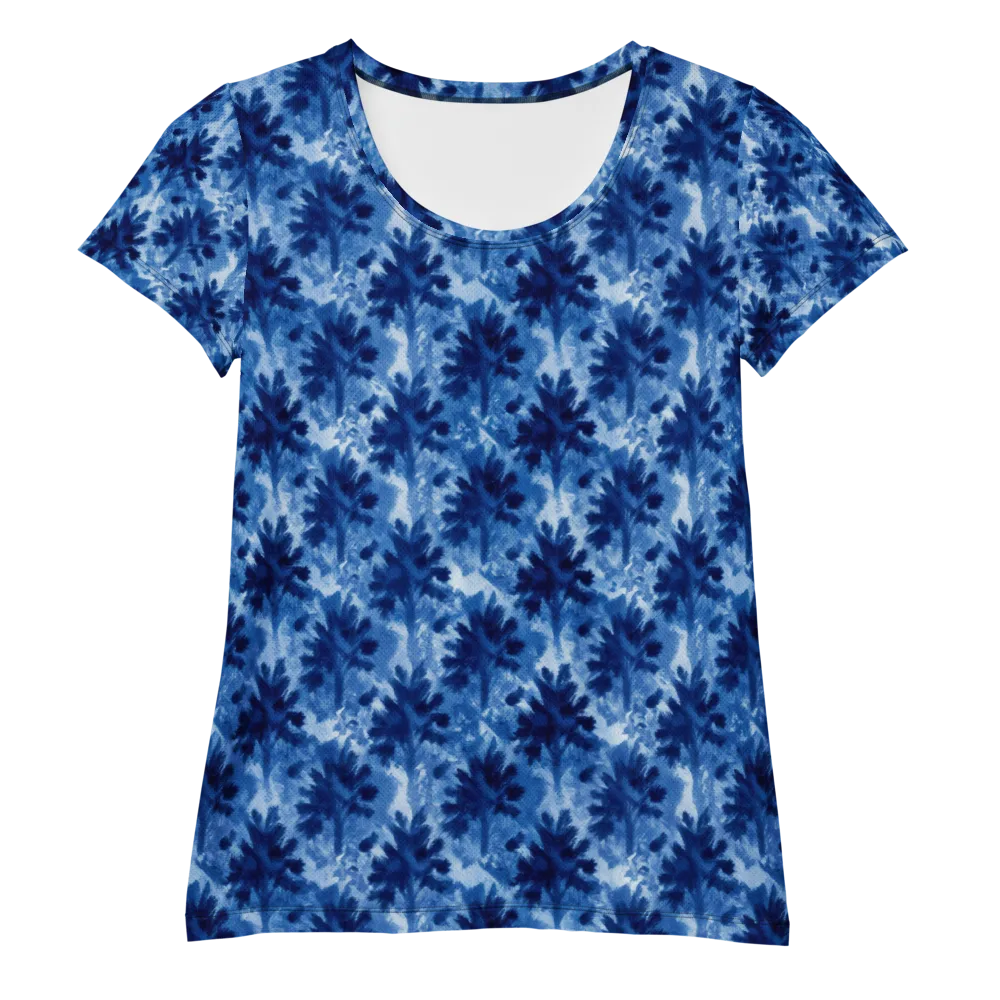 Indigo Meadow on Women's Athletic T-Shirt — Front