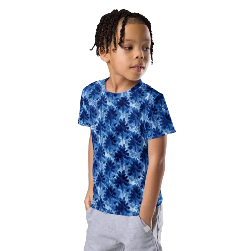 Indigo Meadow on a Kids Crew Neck T-Shirt