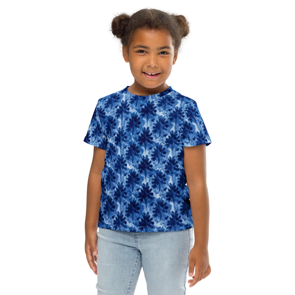 Indigo Meadow on Kids Crew Neck T-Shirt — Front