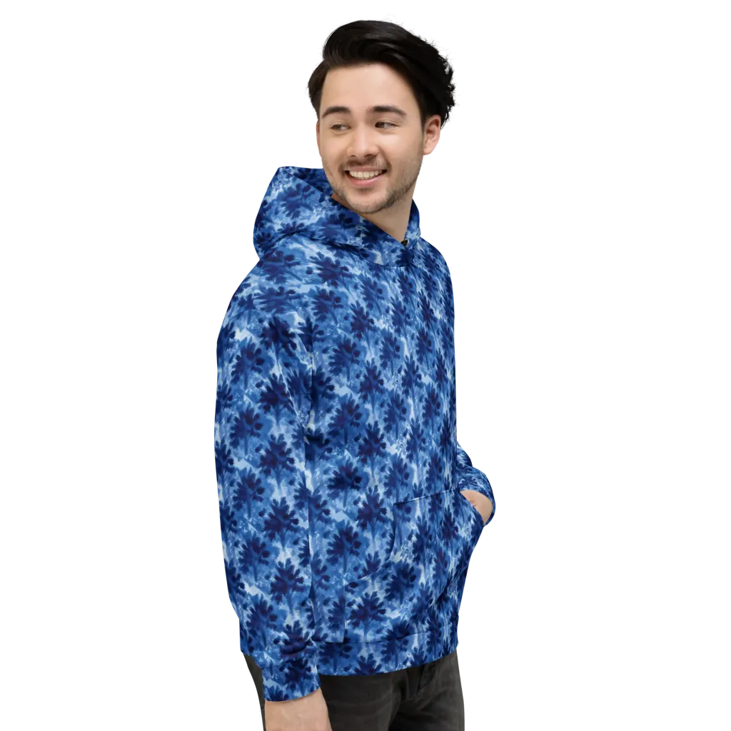 Indigo Meadow on Hoodie — Right