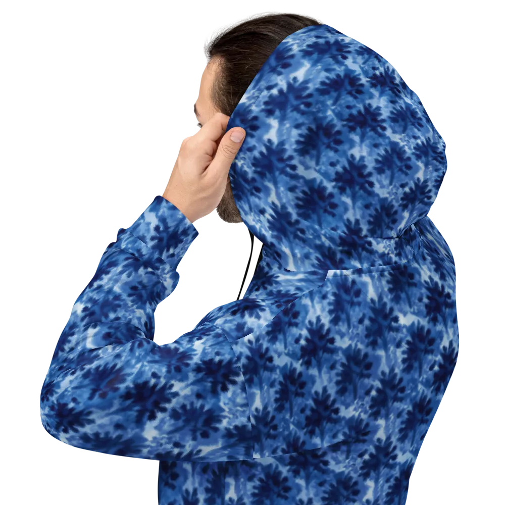Indigo Meadow on Hoodie — Back