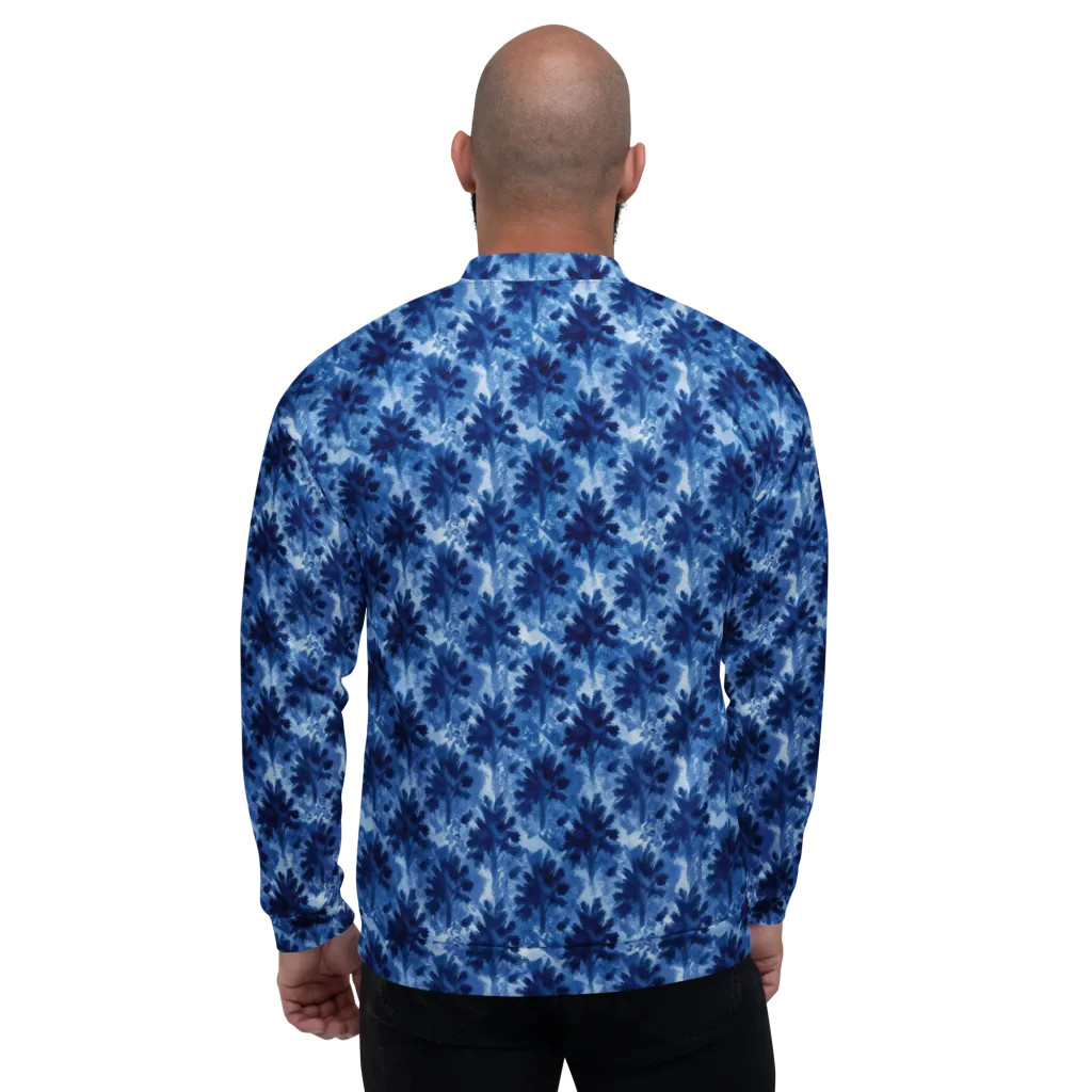 Indigo Meadow on Bomber Jacket — Back