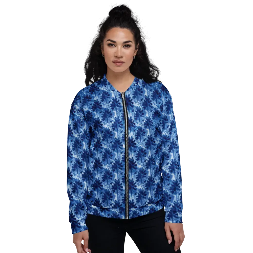 Indigo Meadow on Bomber Jacket — Front