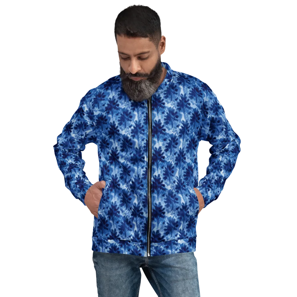 Indigo Meadow on Bomber Jacket — Front