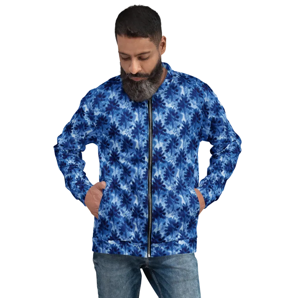 Indigo Meadow on Bomber Jacket — Front
