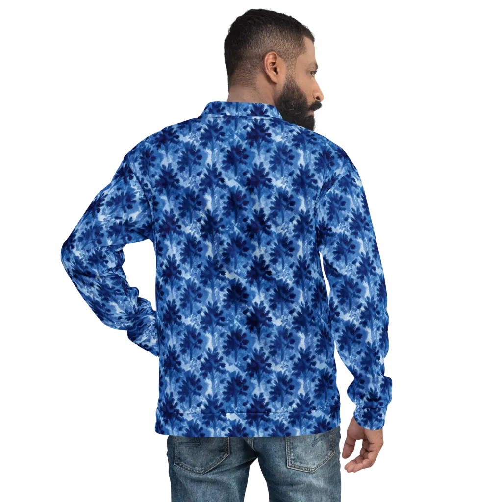 Indigo Meadow on Bomber Jacket — Back