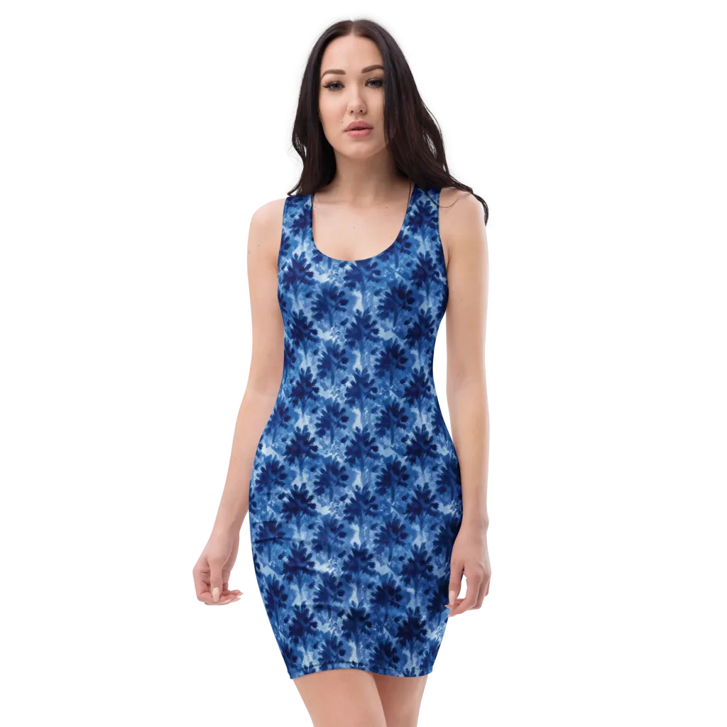 Indigo Meadow on Bodycon Dress — Front